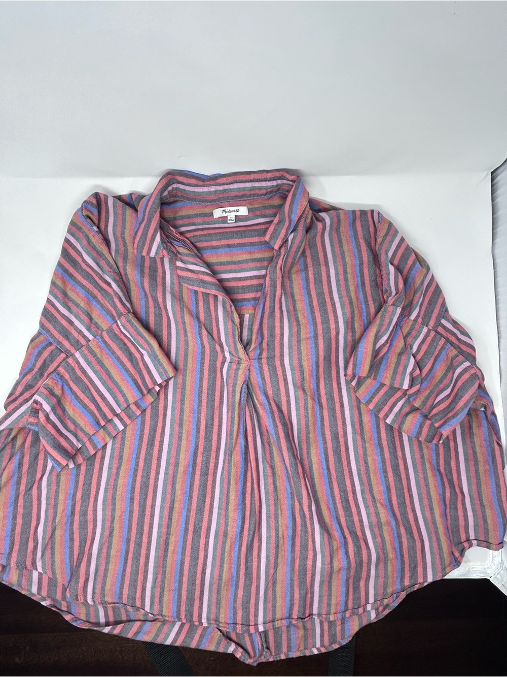 Madewell Women’s Striped Button-Down Shirt - Multicolor - Picture 2 of 3